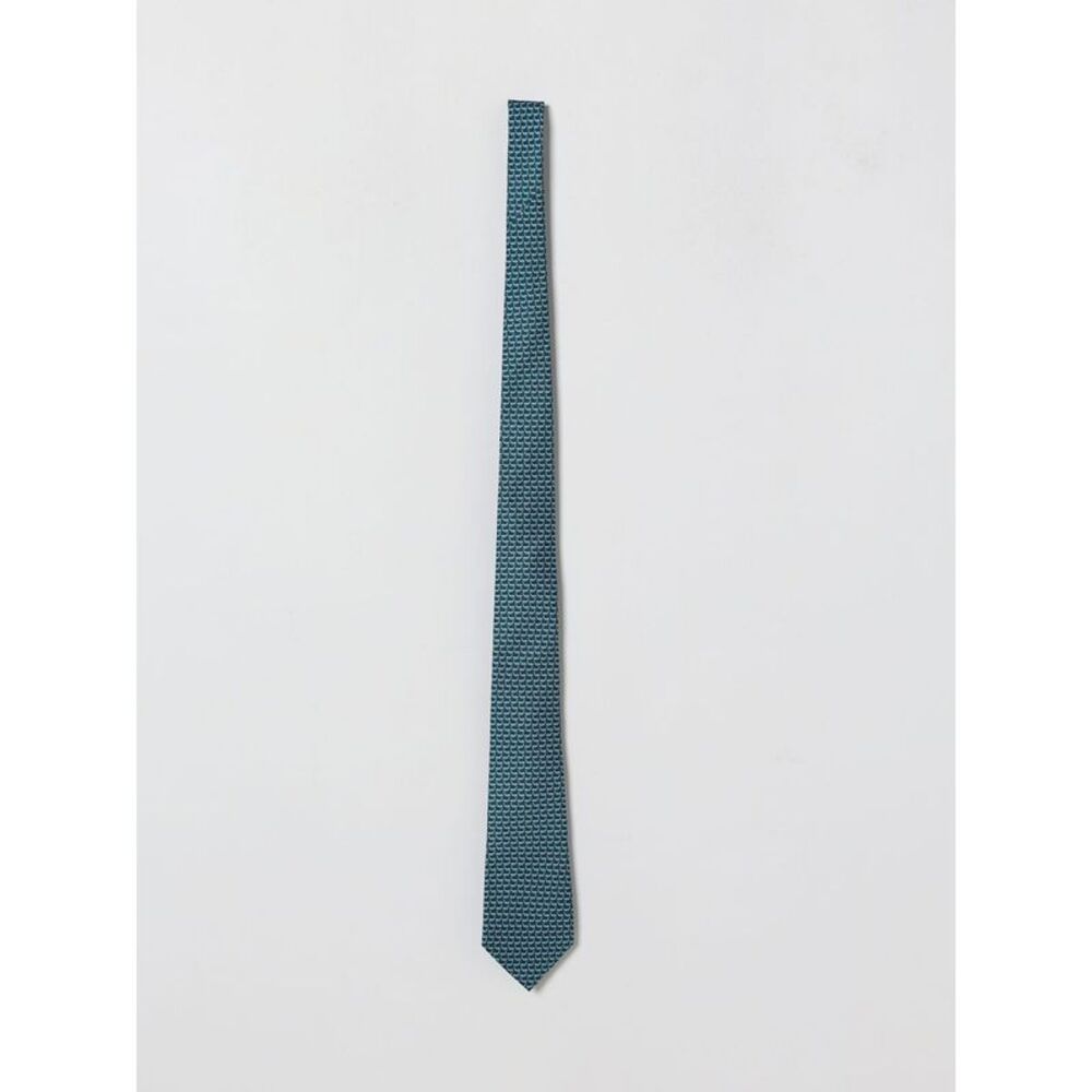 Zegna Men Zegna Printed Silk Tie